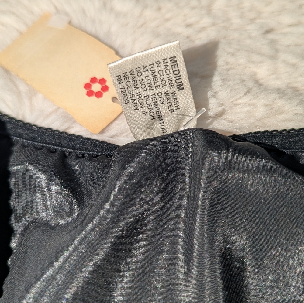 Vintage Jo Intimates Satin Black Panties Medium NWT - Picture 4 of 7